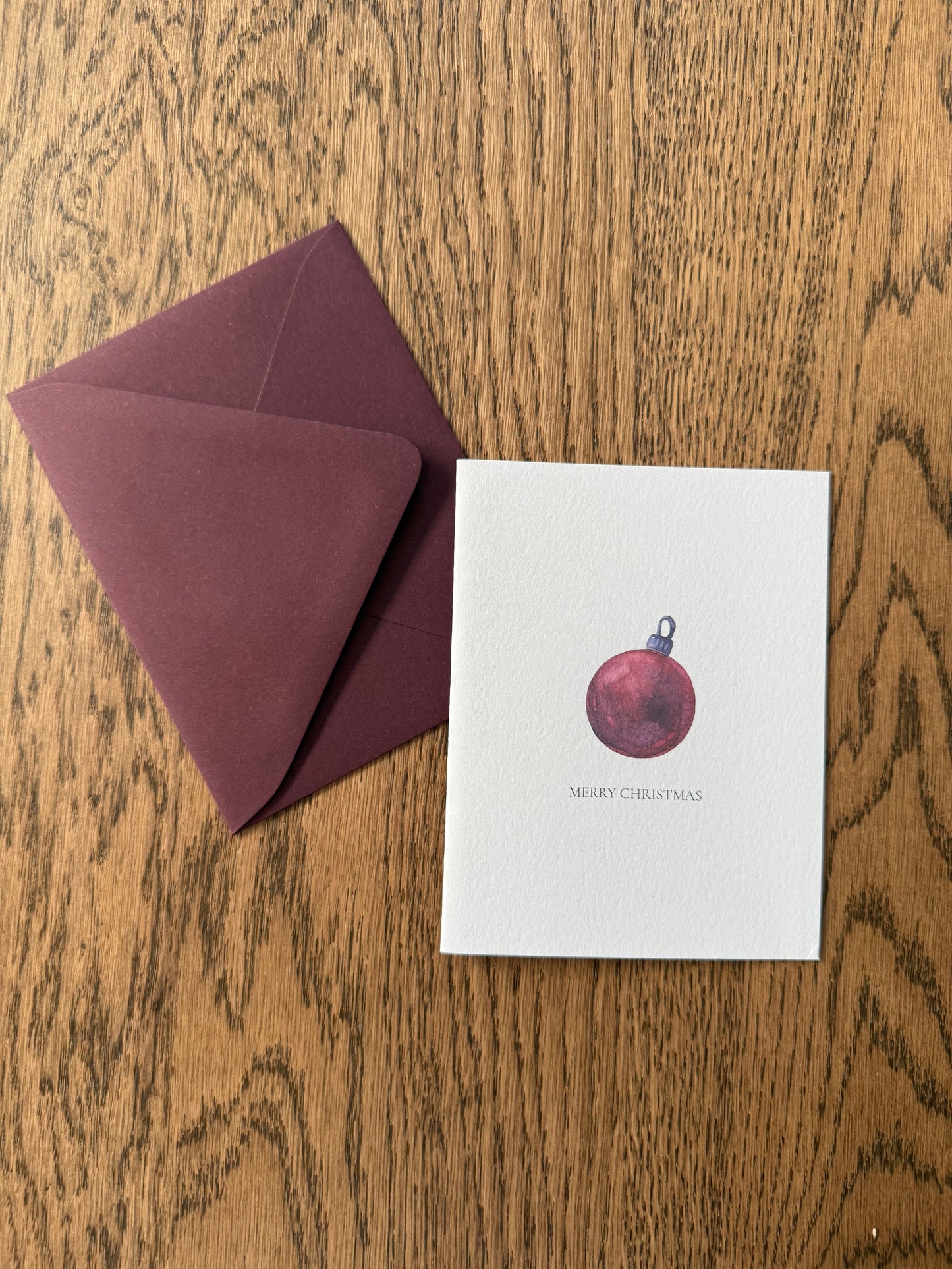Merry Christmas Card (Merlot)