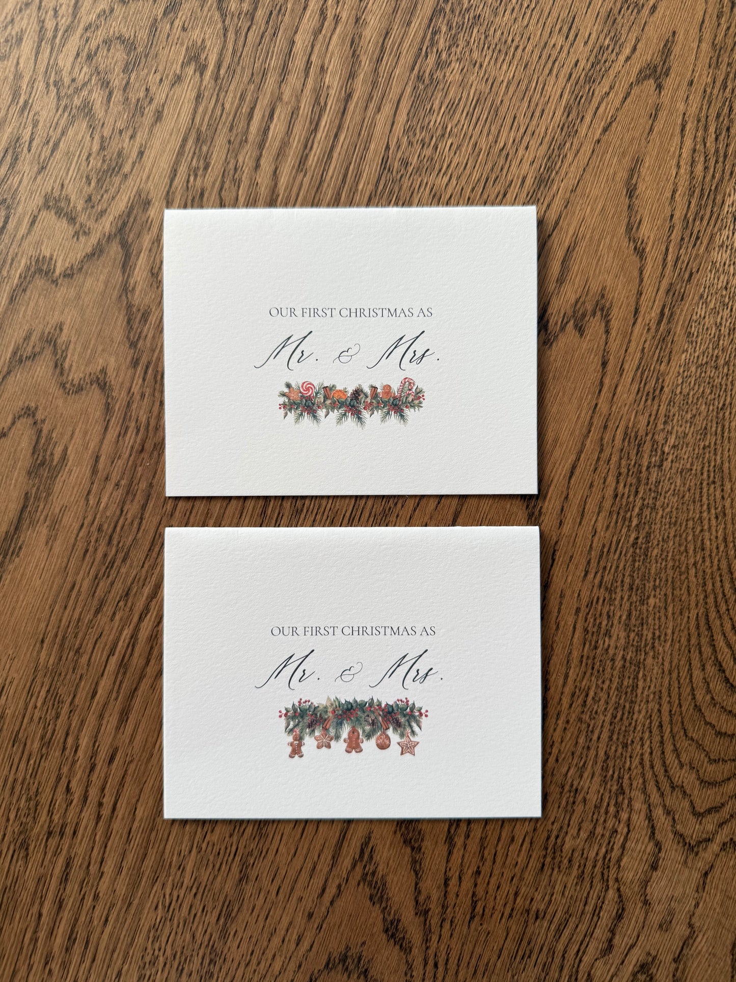 Our First Christmas as Mr and Mrs Card