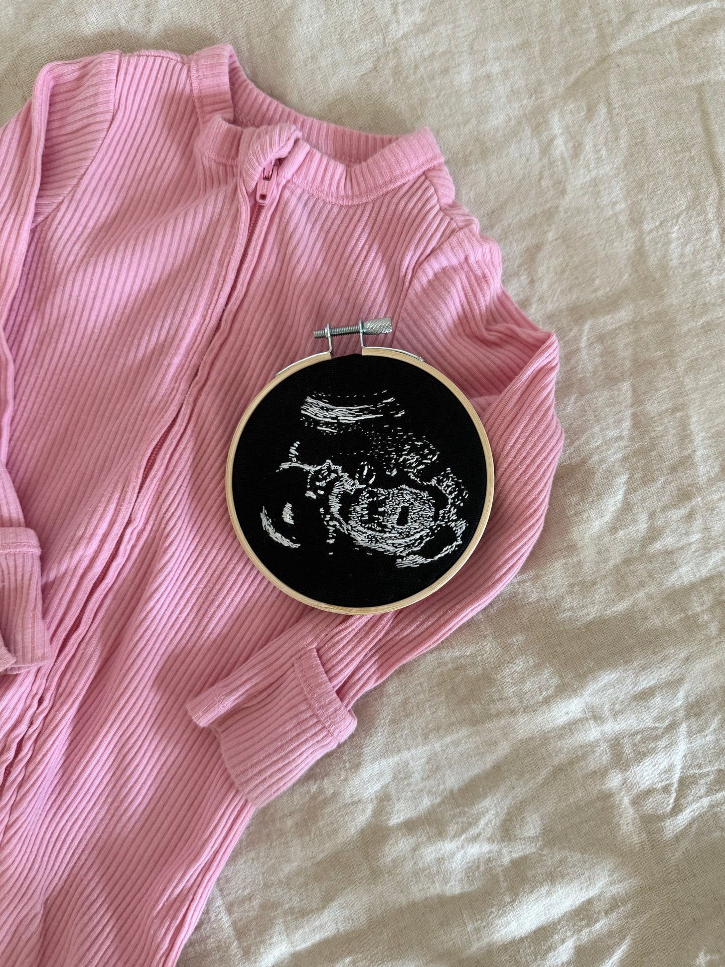 Hand Embroidered Ultrasound
