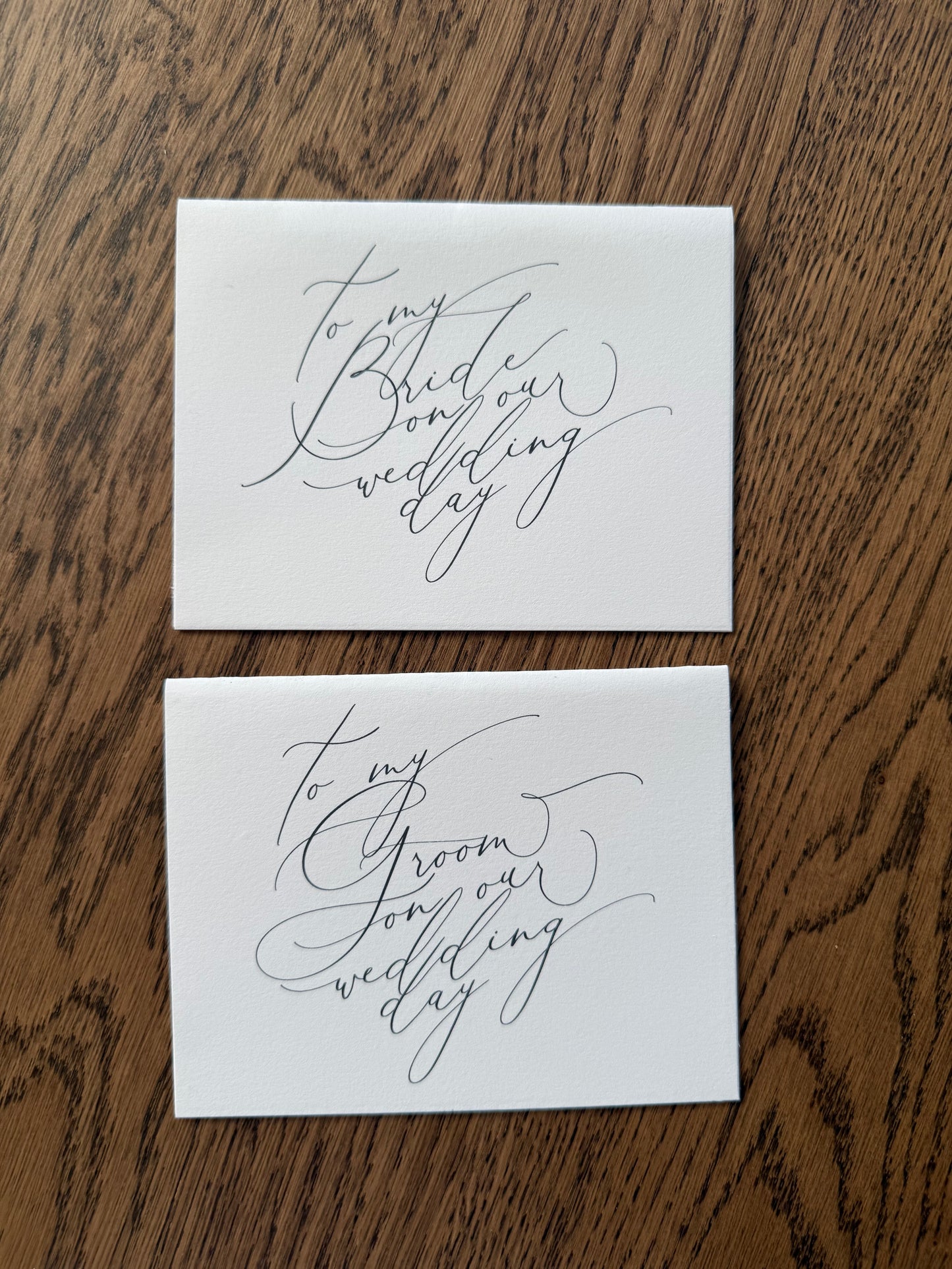 To My Bride/Groom Card