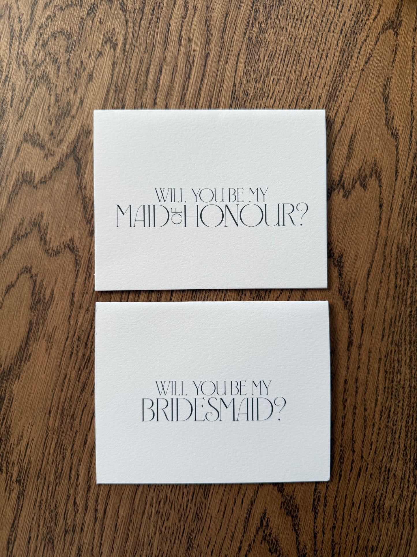 Maid of Honour/Bridesmaid Card Style 2